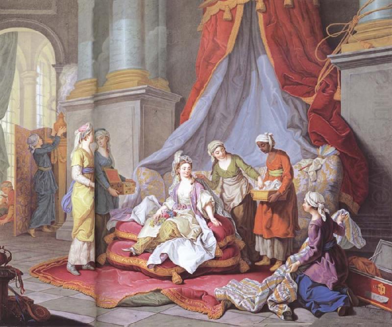 The Sultana at her Toilette, Charles Amedee Philippe Van Loo